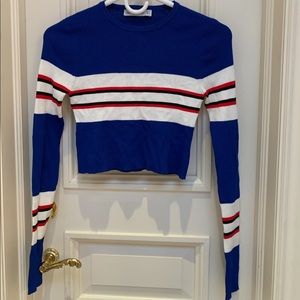Zara Cropped Striped Top